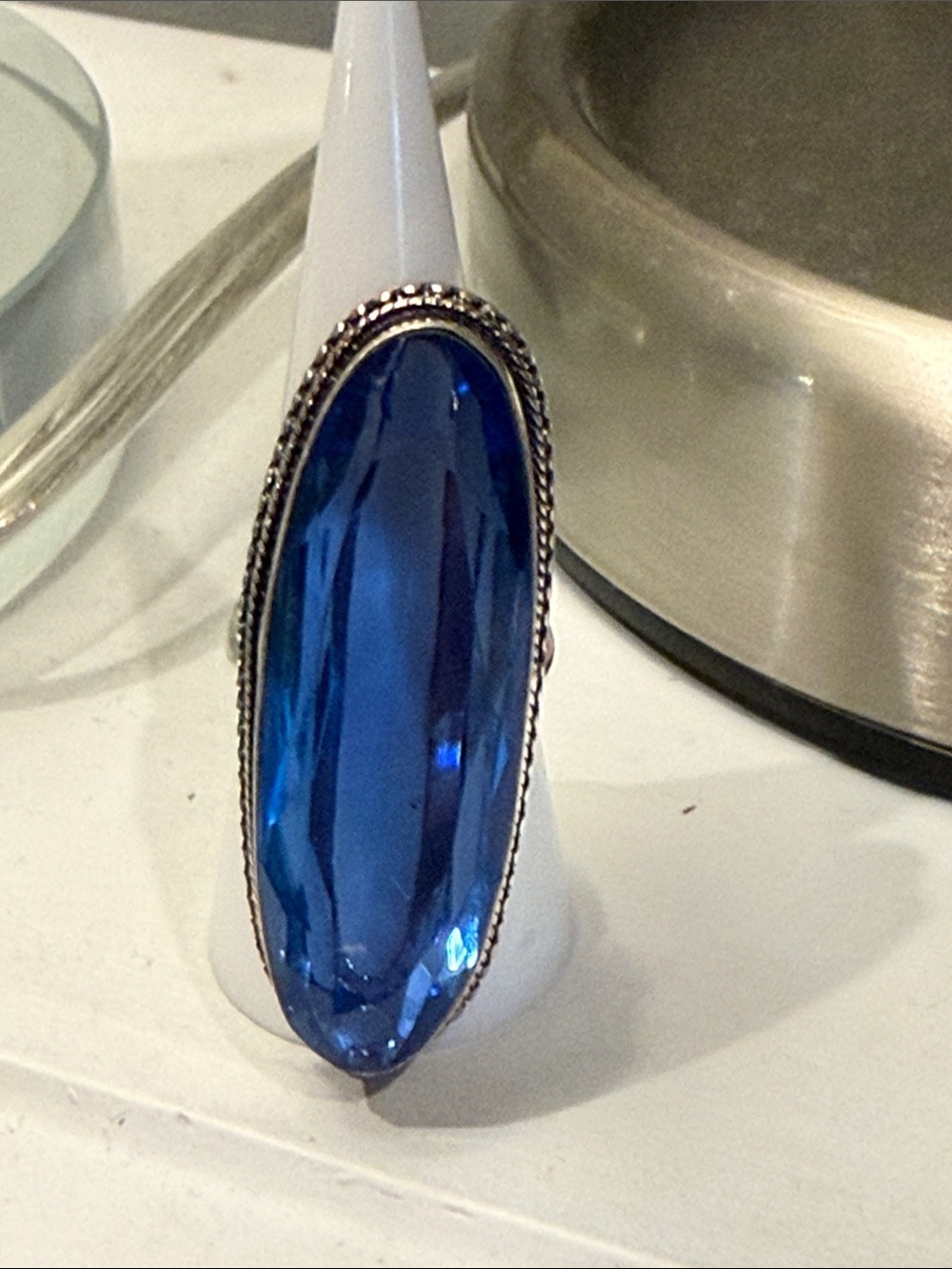 .925 Sterling Statement Ring - Size 8